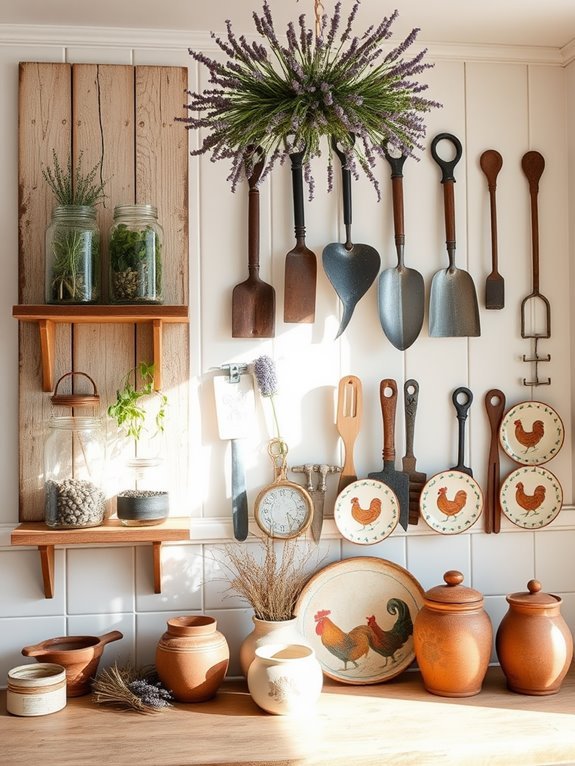 rustic agricultural wall art