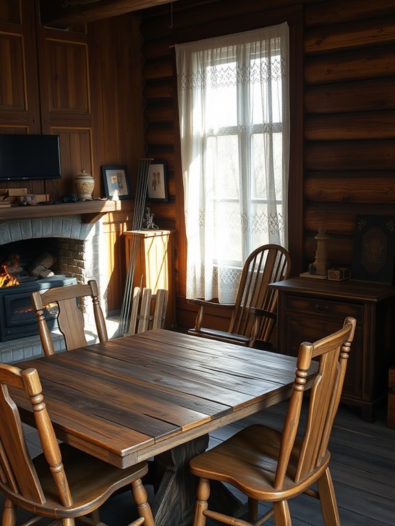 rustic and aged decor