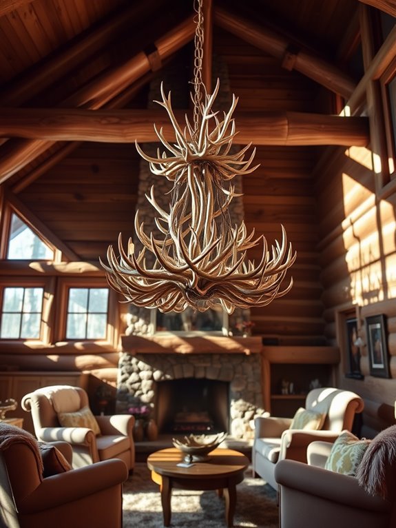 rustic antler chandelier designs