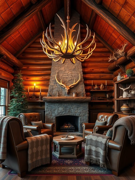 rustic antler home accents