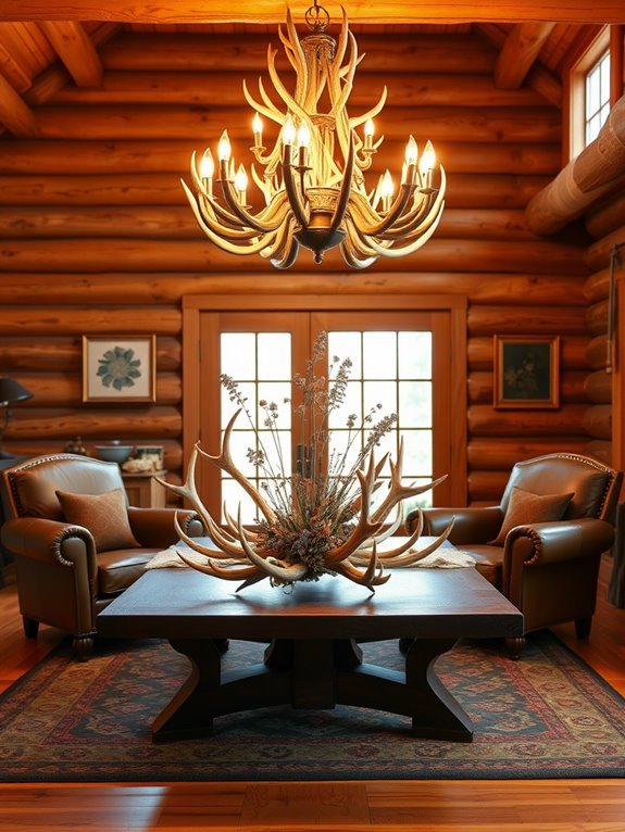 rustic antler home decor