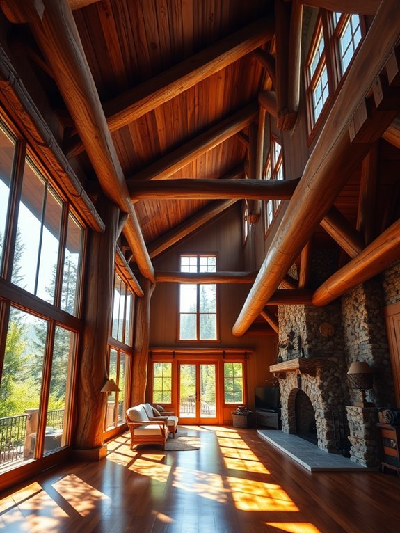 rustic architectural design feature