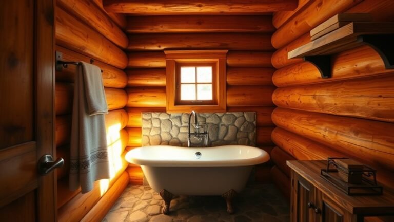 rustic cabin bathroom designs