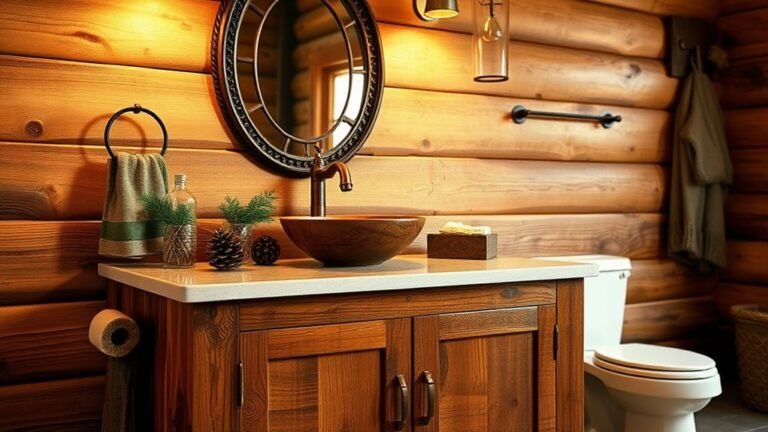 rustic cabin bathroom vanities