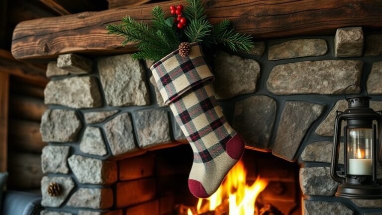 rustic cabin christmas stockings