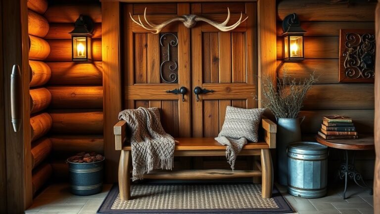 rustic cabin entryway decor