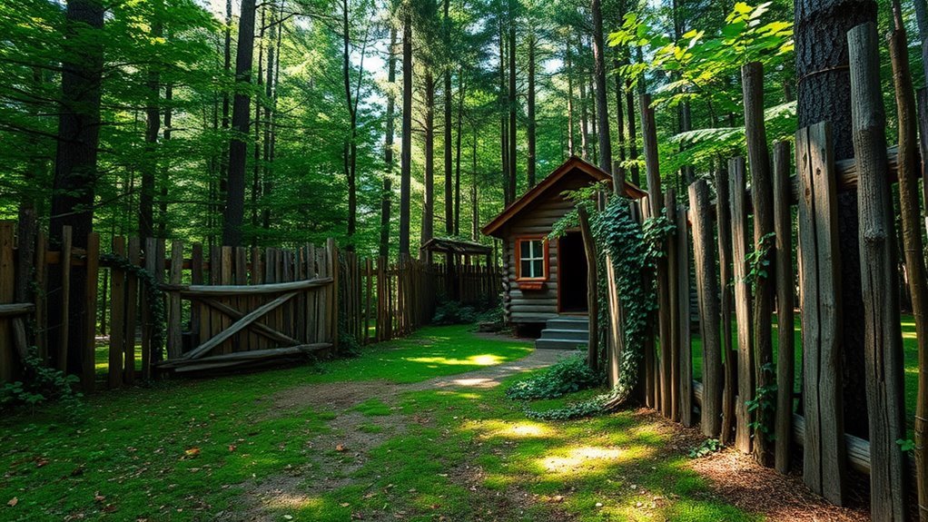 rustic cabin fencing ideas