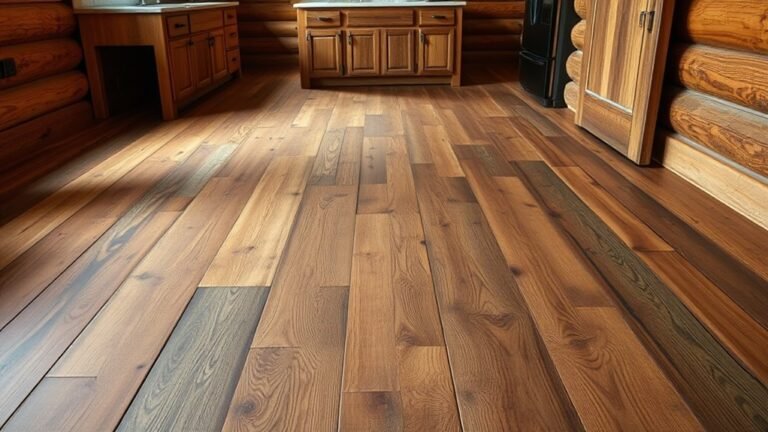 rustic cabin kitchen flooring