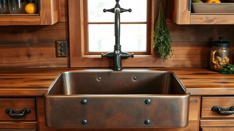 rustic cabin kitchen sinks