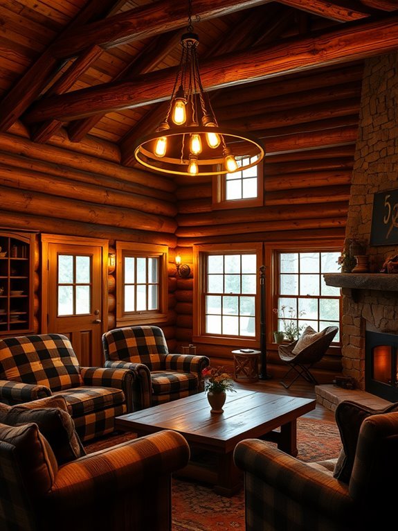 rustic charm with illumination