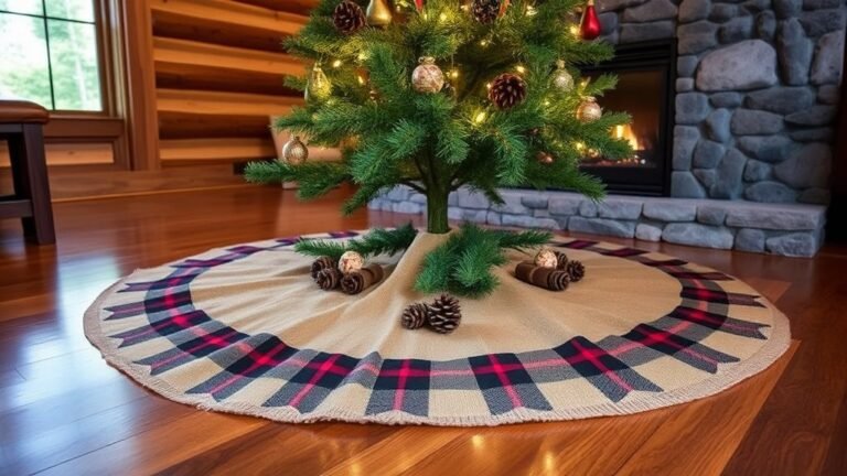 rustic christmas tree skirts