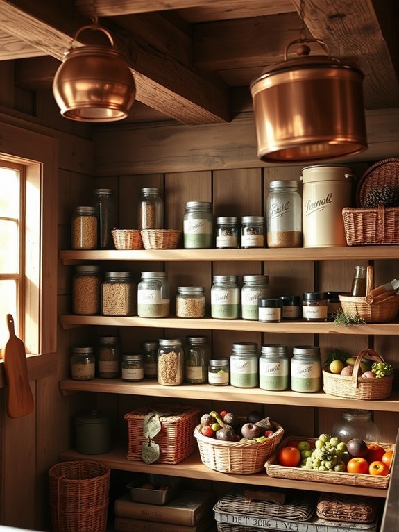 rustic decorative storage solutions
