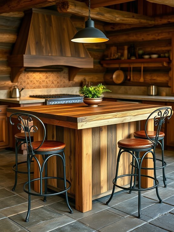 rustic dining centerpiece design