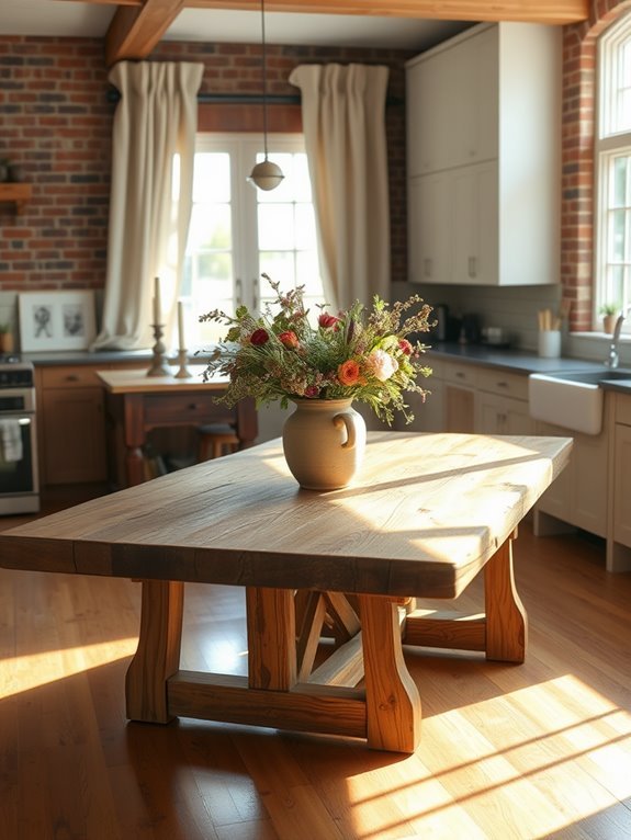 rustic dining table decor