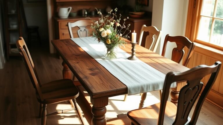 rustic family dining tables