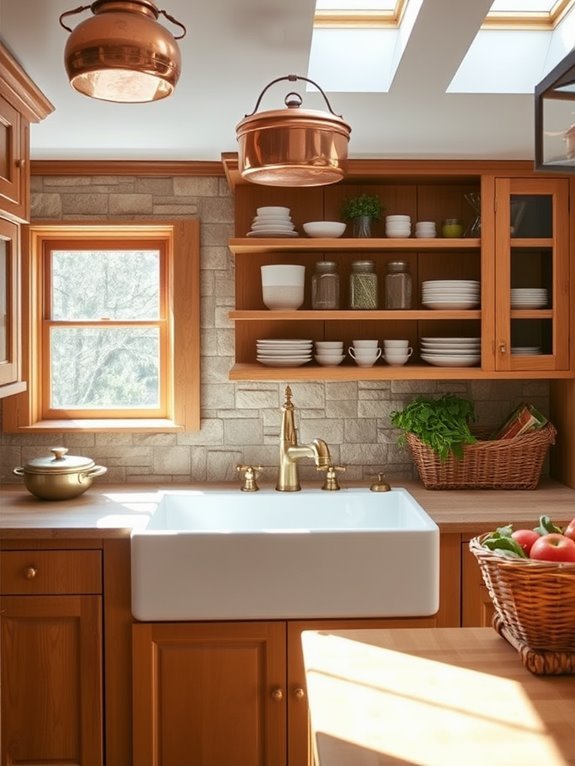 rustic kitchen basin design