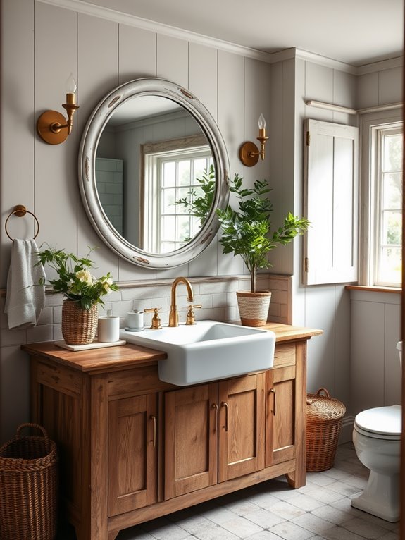 rustic kitchen sink design