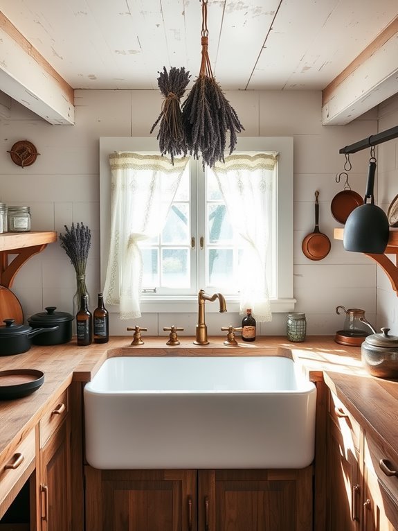 rustic kitchen sink style