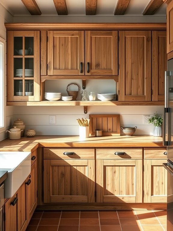 rustic kitchen storage solution