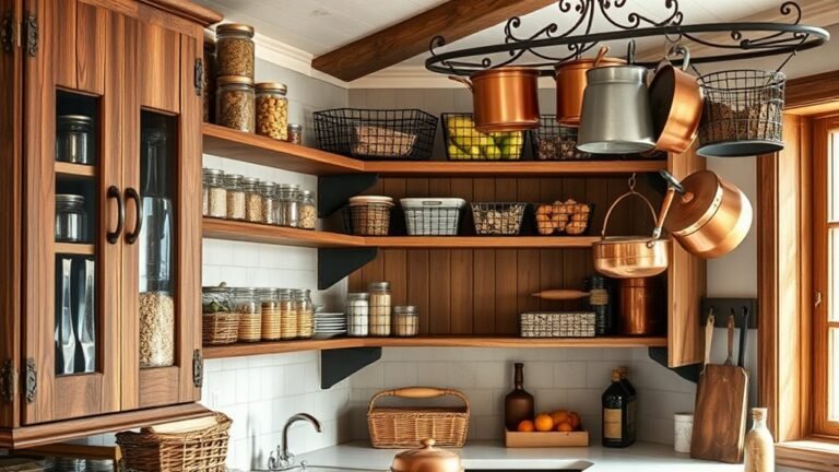 rustic kitchen storage solutions