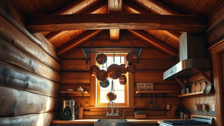 rustic kitchen wood accents