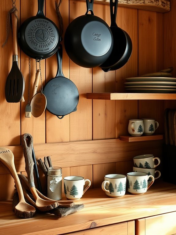 rustic kitchenware for cabins