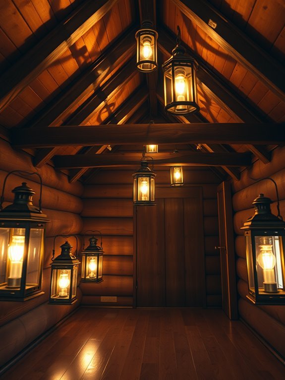 rustic lanterns for ambiance