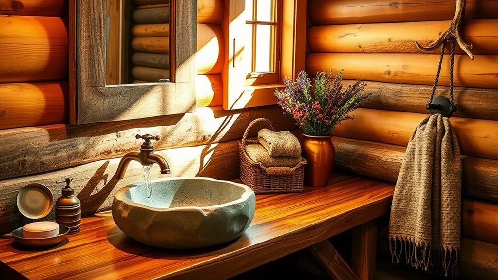 rustic log cabin accessories