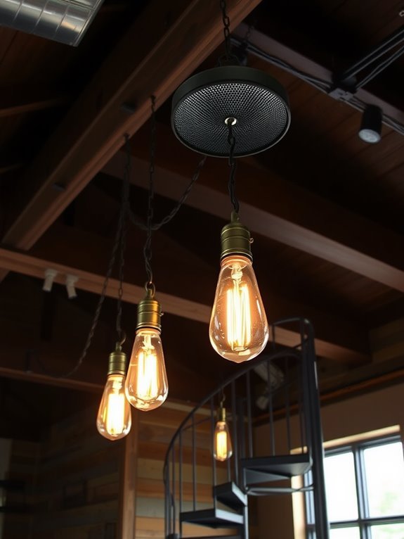 rustic metal pendant fixtures