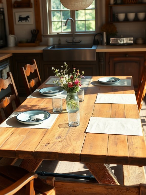 rustic outdoor dining furniture
