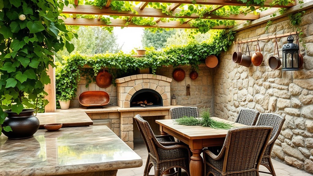 rustic outdoor dining ideas