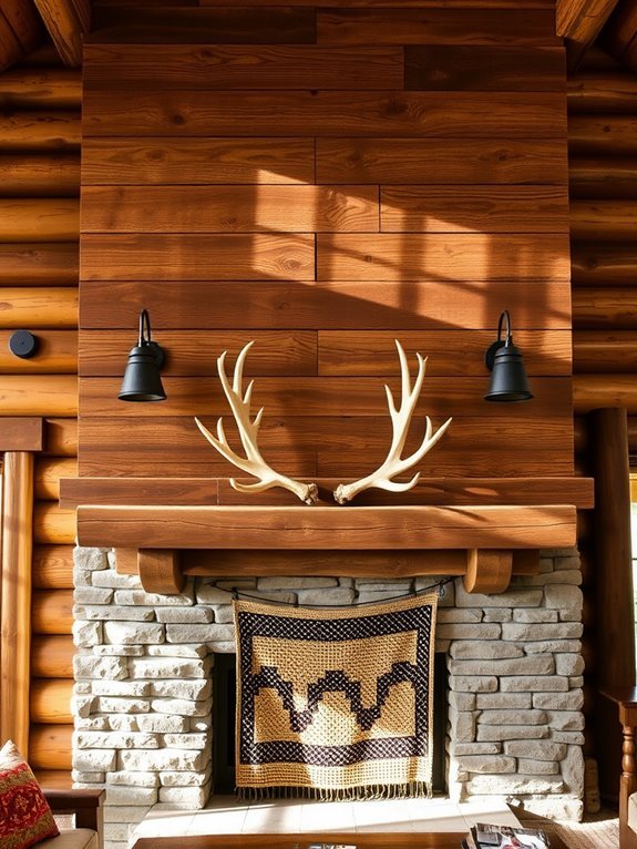rustic reclaimed wood accents