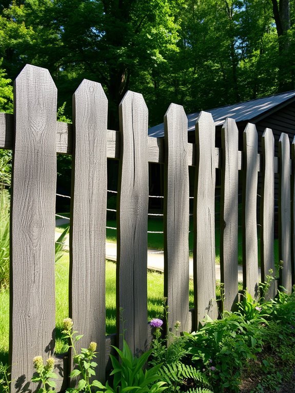 rustic reclaimed wood fencing