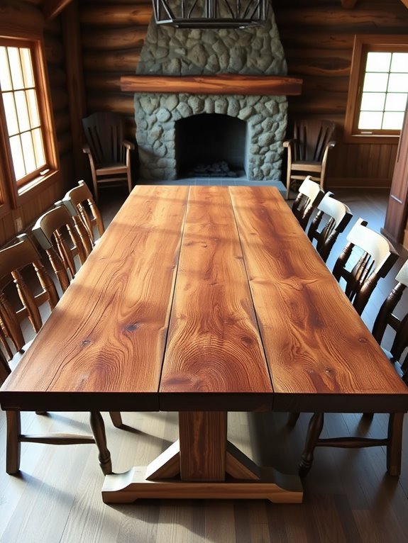 rustic reclaimed wood table