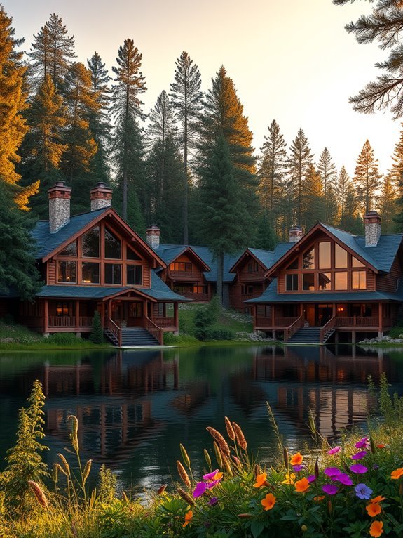 rustic retreat by water