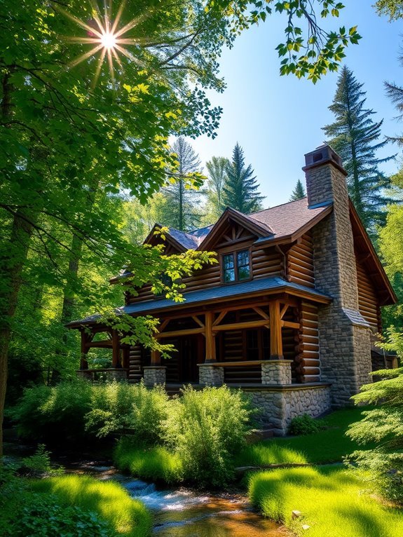 rustic retreat in nature