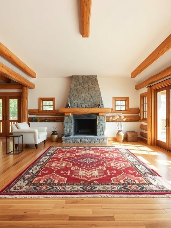 rustic rug selection options