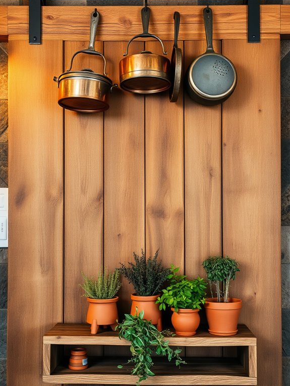 rustic sliding door access