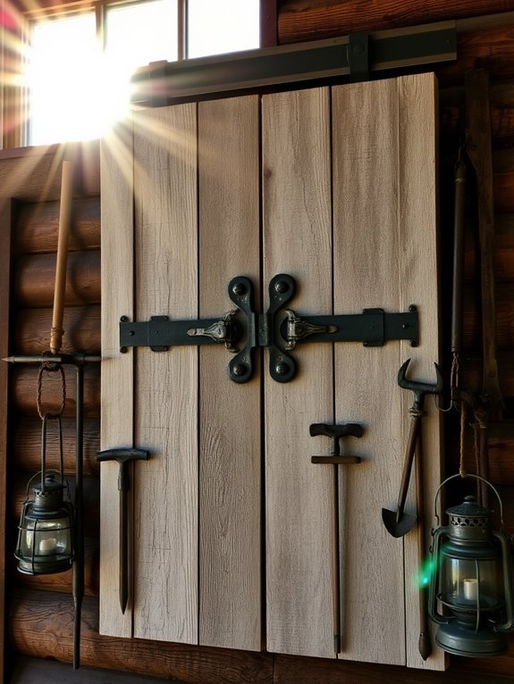 rustic sliding door decor
