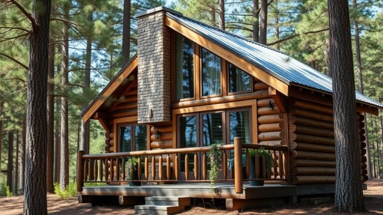 rustic small log cabins