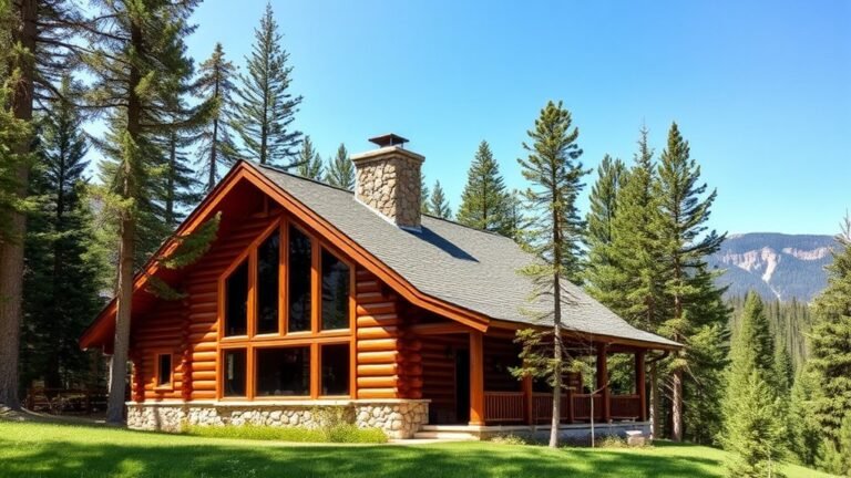 rustic stone cabin designs