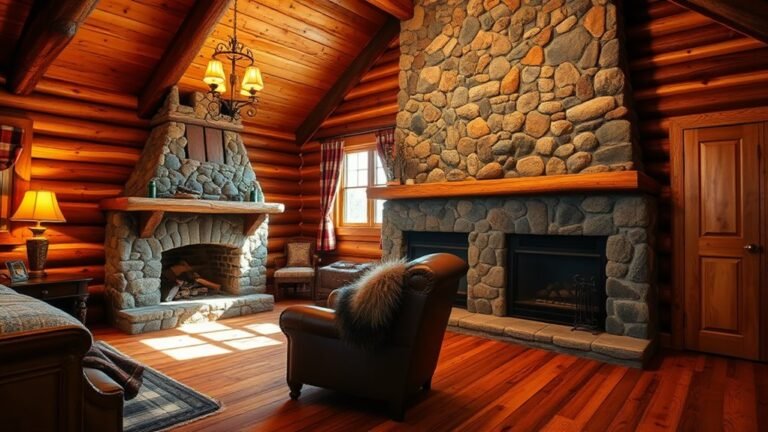 rustic stone cabin designs