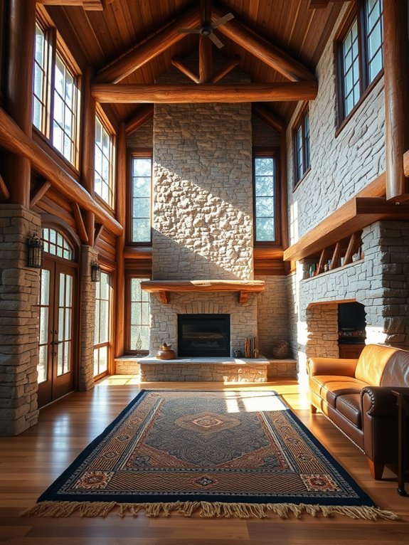 rustic stone entrance appeal
