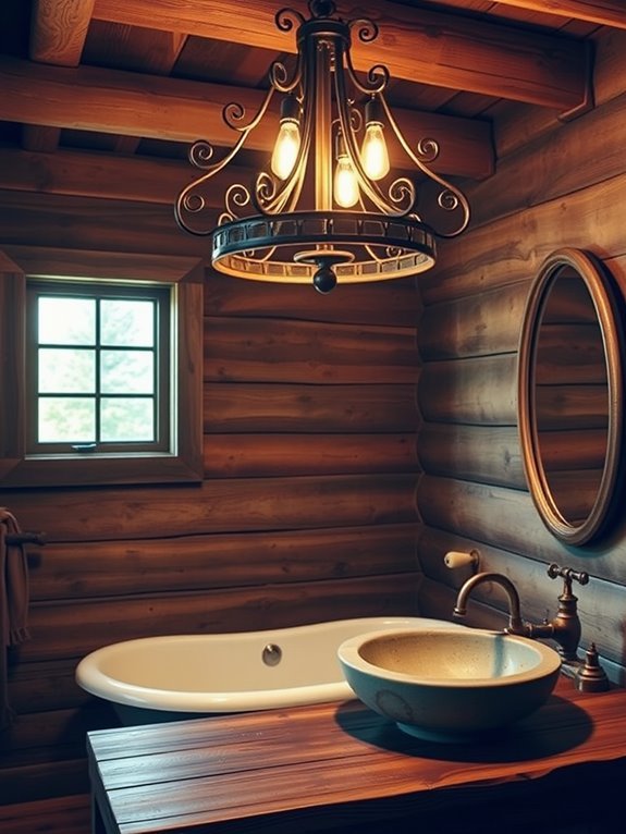 rustic style light fittings