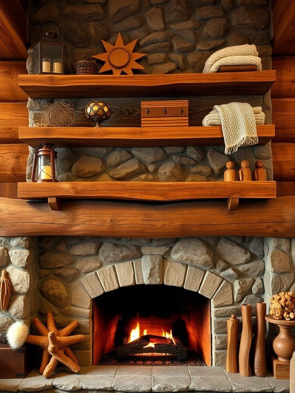 rustic sustainable shelving solution