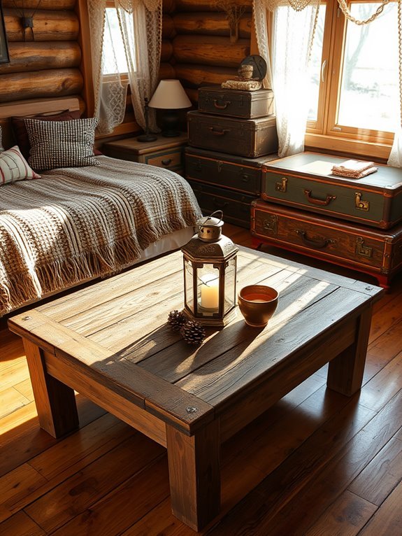 rustic weathered coffee tables