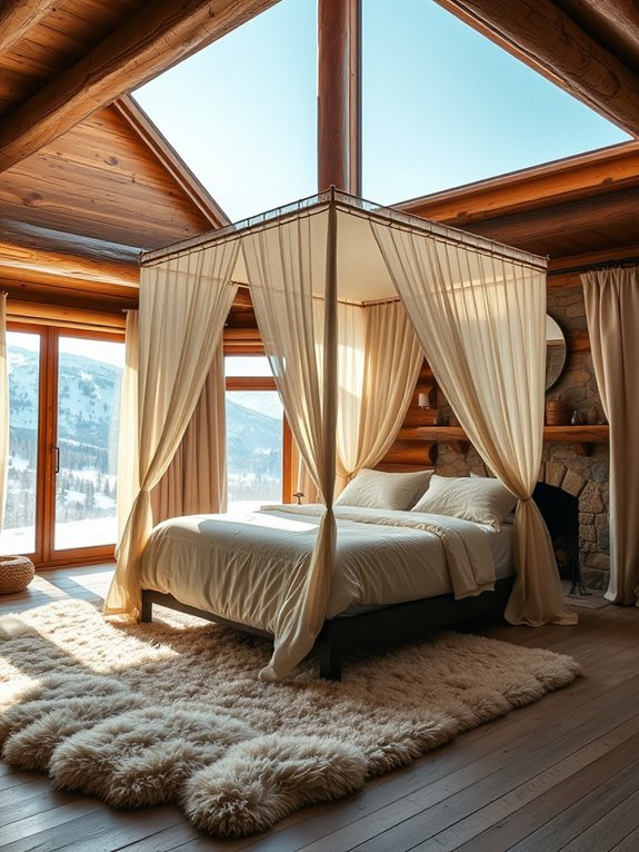 rustic wooden bed frames