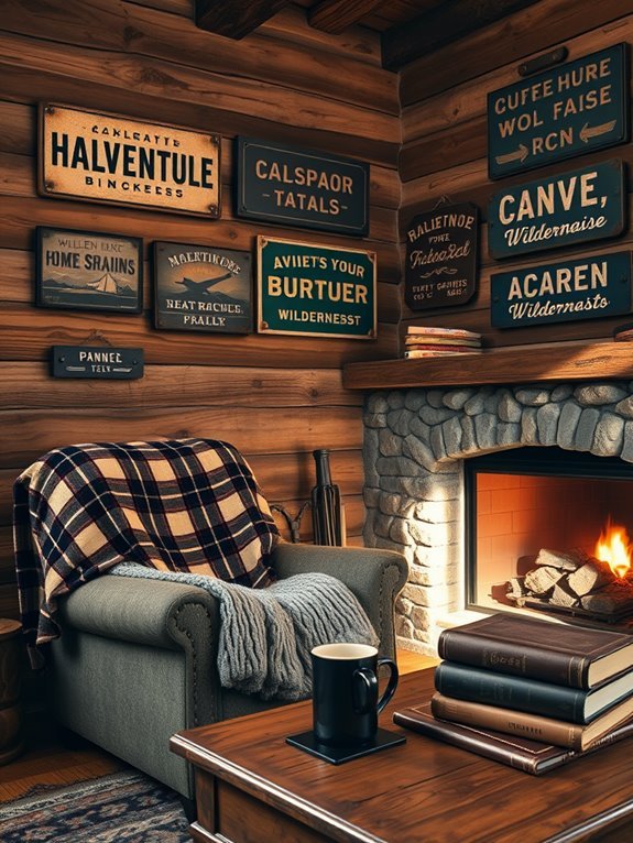 rustic wooden cabin decor