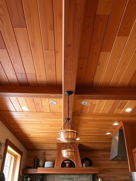 rustic wooden ceiling design