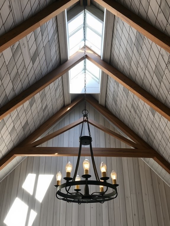 rustic wooden ceiling design